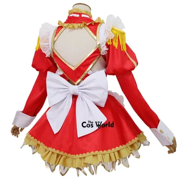 FGO Soarta mare Pentru Saber Nero Claudius Servitoare cu Șorț Uniformă Rochie Costum Cosplay Anime Costume