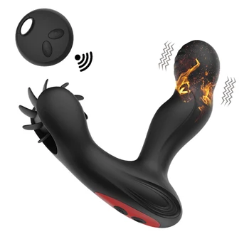 12 Viteza Vibrator Anal Plug Vibrator Jucărie Sexuală Pentru Femei Încălzire Sex Masculin, Prostata Pentru Masaj Clitoris Lins Stimulator Buttplug Jucărie Pentru Adulți