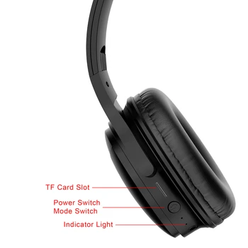 H1 Wireless Bluetooth Casti HIFI Stereo pentru Căști Over-ear de Anulare a Zgomotului Căști de Gaming cu Microfon Suport TF Card