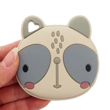 Chenkai 10BUC BPA Gratuit Silicon Mare Fata de Cat jucării Teether Senzoriale Guma de Suzeta DIY Copilul Colier Pandantiv Dentiție Jucării de Mestecat