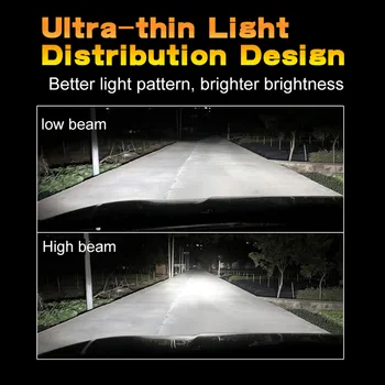 2x LED-uri Auto Far de Lumină H11 HB4 9006 HB3 9005 H4 H7 H8 H1 pentru hyundai i30 solaris tucson ix35 creta getz elantra, santa fe i40