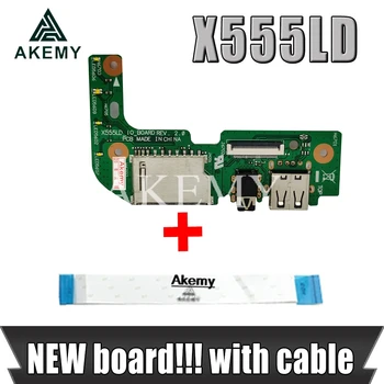Original cu cablu Pentru Asus X555 X555L X555LD X555LD_IO AUDIO USB CITITOR de CARD de BORD REV:2.0 MB Testat Navă Rapidă