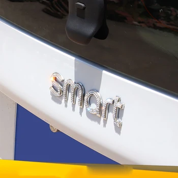 Auto Accesorii De Interior Pentru Mercedes Smart 453 Forfour Fortwo Volan Masina Logo-Ul De Diamant Autocolante Decorare-2019