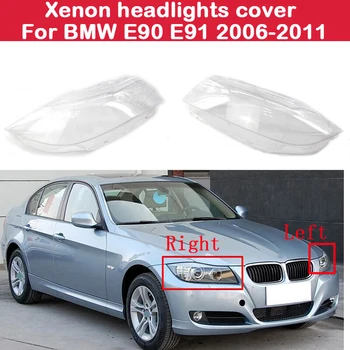 Faruri Xenon capac obiectiv frontal Masina Faruri faruri cu sticlă transparentă abajur pentru BMW Seria 3 E90 E91 2006-2011