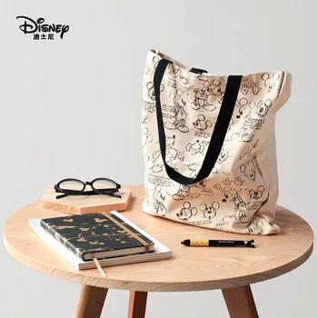 Autentic Disney Mickey Retro Clasic Multi-funcția Simplă de Pânză Femei Geanta Sac de Pânză Moda Mami Geanta pentru Fete, Cadouri de Vânzare Fierbinte