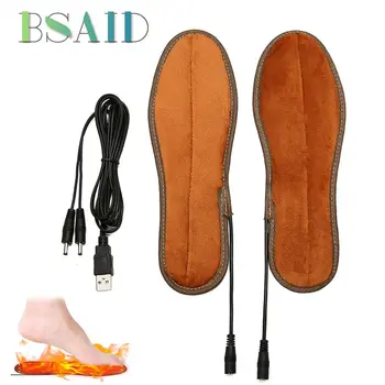 36-45 de Metri Unisex USB Reîncărcabilă Electrice Incalzite Pantofi cu Tălpi interioare de Iarnă mai Calde de Încălzire Pad de Încărcare Încălzire Branț