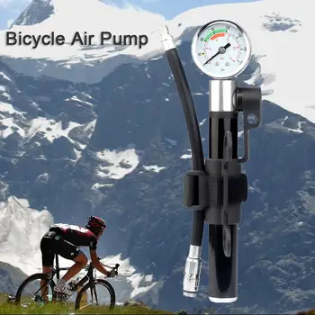 Manual Mini Aer Pneumatic Biciclete Pompa De Aer În Aer Liber, Ciclism Portabile Pneumatice Cu Manometru Bicicleta Șoc Furculita Pompă De Anvelope