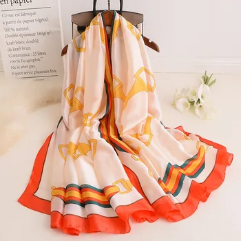 2020 designer de lux eșarfă femme de mătase plaja esarfe fular femei de imprimare șaluri și împachetări moale pashmina bufanda