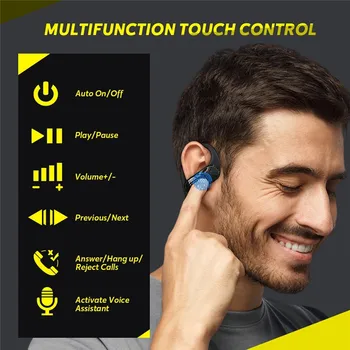 DACOM TWS Pro Bluetooth Căști HiFi Bass Stereo Auriculare Adevărat Wireless Sport Funcționare Căști de Gaming Headset cu Microfon