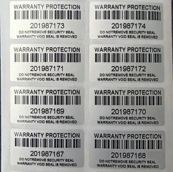 500PCS de protecție autocolant de garanție 30mm x 15mm securitate sigiliu inviolabil de garanție autocolant decal false