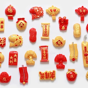 Creație și frumos Stil Chinezesc Serie Festiv Frigider Autocolante Decorare Mesaj Autocolante Magnetice Cameră Decor