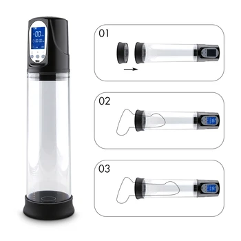 Electric Pompa pentru Penis Puternic USB Reîncărcabilă Automat Marirea Penisului Pompa de Vacuum Erectie Penisului Penis Extender