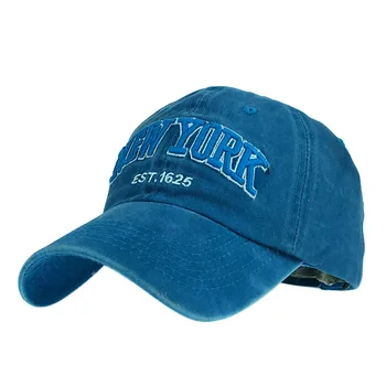 Reglabil Spălat Bumbac Șapcă de Baseball Hat pentru Femei Barbati Vintage Tata Pălării NEW YORK Broderie Scrisoare de Sport în aer liber Capace