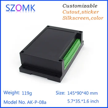 Szomk plastic carcasă cutie de joncțiune din proiect feroviar de cutie (10 buc) 145*90*40mm abs control PLC carcase carcasa din plastic caz