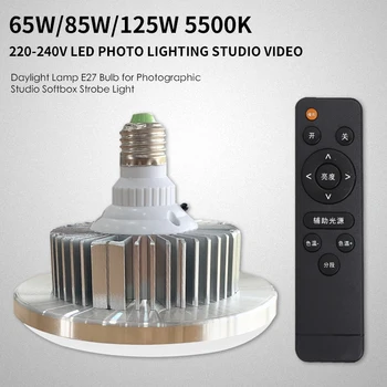 65W/85W/150W 5500K 220V LED-uri Foto de Iluminat Studio Video Lampă de Lumina E27 Bec pentru Studio Fotografic Softbox Lumina Strobe