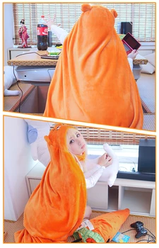 Himouto! Umaru-chan Mantie Anime Umaru chan Doma Umaru Cosplay Costum de Flanelă Pelerine Pătură Moale Capac Hoodie