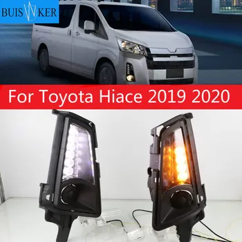 2 BUC LED-uri Auto de Ceață Față de Lumină Bec Auto Bara Capac Lumina de Zi Lumina Pentru Toyota Hiace 2019 2020 DRL