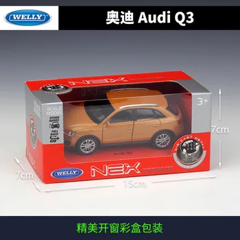 Welly 1:36 Simulare Metal Model de Masina de Jucarie Pentru Audi Q3 Aliaj Masina de Jucarie Model cu Trage înapoi funcția Pentru Copil Cadou Cu cutie de Original