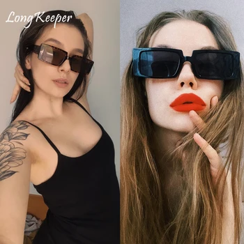 Epocă Pătrat ochelari de Soare Femei 2020 90 de Brand de Moda de Lux Retro Dreptunghi Ochelari de Soare de sex Feminin Orange Ochelari de Oculos de sol