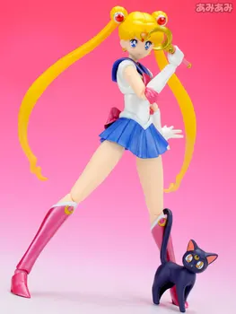 PrettyAngel - Autentic Bandai S. H. Figuarts Pretty Guardian Sailor Moon 20-PVC Sailor Moon Acțiune Figura