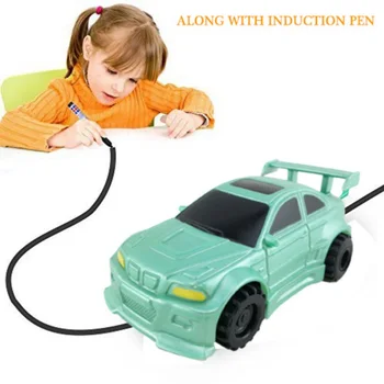 Inductiv, Mini-Camion Masina Urmați Negru Desen de Linii USB Electric Jucărie de Învățământ Cu Marker Cadou Pentru Copiii Acasă Decoraion