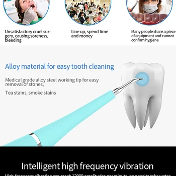 Cu Ultrasunete Dinte Curat Curățare Dentare Foarfece Dentare Calcul Pentru Îndepărtarea Petelor De Tartru Instrument De Dinți Albi Portabil Irigator Oral