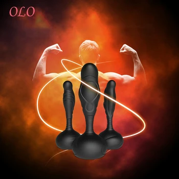 OLO Vibrator Anal Plug Jucărie Sexuală Pentru Bărbați 10 Viteza Vibrator Adult Produse Anal Margele de sex Masculin Masturbare Dop de Fund de Prostata pentru Masaj