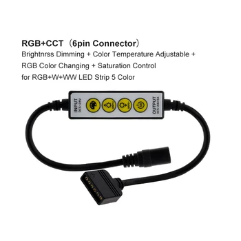 New Sosire Benzi cu LED-uri 4Key Controler de Culoare Unică / Dublă White / RGB / RGBW / RGB+CCT Benzi cu LED-uri de Control.
