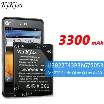 LI3822T43P3H675053 3300mAh Baterie de Telefon Mobil Pentru ZTE Blade QLux Q Lux A430 +Numărul de Urmărire