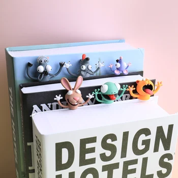 Creative 3D Stereo Marcaje pentru Cărți de Animale Drăguț desen Animat de Design semn de carte pentru Copii Rechizite PVC Pagini Bookmark Marca