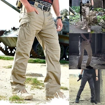 Barbati Casual Pantaloni Elastic în aer liber, Drumeții montane Tactice Pantaloni de Camuflaj Militar Armata de Buzunar Multi Pantaloni S-6XL