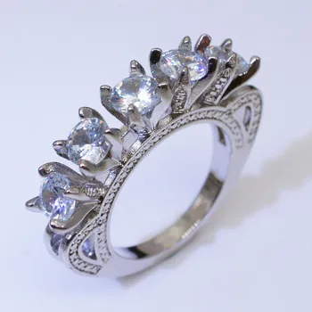 Argint 925 Foraj Inele de logodna pentru femei, cadou de Crăciun pentru Femei brand de bijuterii degetul gros inel R5048
