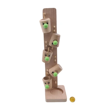 Blocuri de lemn de Arbore de Marmură Mingea Alerga Urmări Jocul Copilul Montessori Inteligenta Jucărie de Învățământ de Ziua de nastere Cadouri de Craciun pentru copii Copii