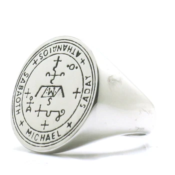 Cele mai noi de Mens Băieți Arhanghelul Mihail Amuletă de Protecție 316L din Oțel Inoxidabil Catolicism Inel