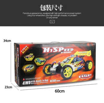 De mare viteză HSP 94118 PRO Masina Rc 1/10 Scale 4wd Electric Power R/C Sport
