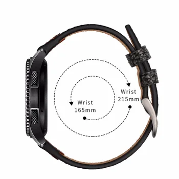 Curea din Piele Pentru Samsung Galaxy watch 46mm de Viteze S3 Frontieră 22mm Înlocuire trupa ceas brățară Ceas Huawei gt2 curea