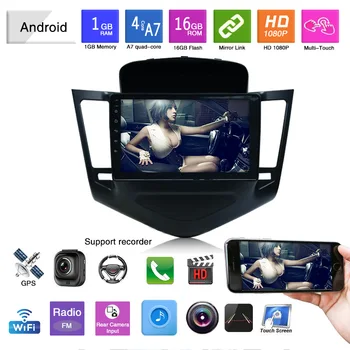 Pentru Chevrolet Cruz 9 Inch Android 8.1 Multi-Funcție Auto Multimedia GPS Bluetooth Touch Wifi Link-ul de Control pe Volan