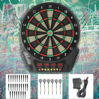 230V 18 Inch Electronice Profesionale de Darts Bullseye 4 LED-uri de Afișare a Juca Metode Cu Dart Electronic Cap de Plastic