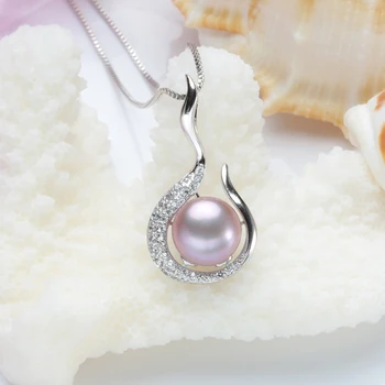 Autentic Natural de apă dulce Pearl bine Pandantiv Bijuterii Fierbinte Vinde Argint 925 2020New Moda Colier cadou Pentru Femei