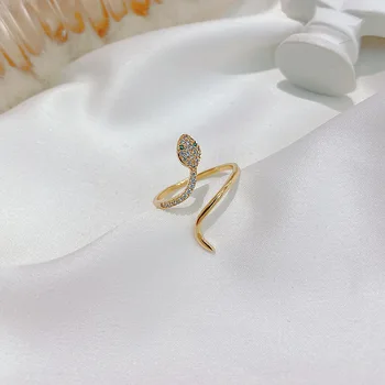 2020 design nou sens zircon formă de șarpe deschide femei inel moda exagerare bijuterii de nunta de lux fata de partid inele