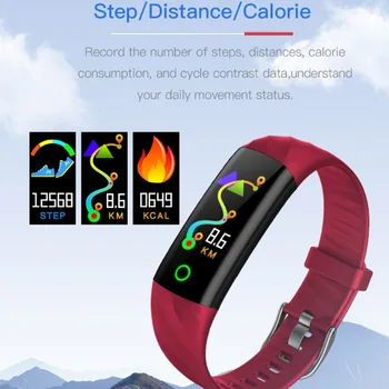 S5 Sport Watch Rata de Inima Brățară de Fitness Monitor de Presiune sanguina IP68 Impermeabil Activitate Tracker Inteligent Trupa pentru IOS