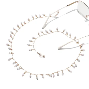Moda Picătură de Apă Pearl Manual Ochelari Lanț Masca pentru Fata pentru Femei Mască de Cablul de Lanțuri la Gât pentru Bărbați
