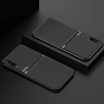 Pentru Samsung A21S A50 A60 A70 A10 S8 S9 S10 Plus S10E S20 Ultra Caz Mată Stripe Pentru Galaxy Note 8 9 10 Plus din Piele Pu de Acoperire