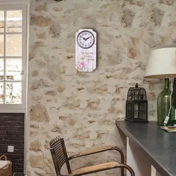 Retro Ceas de Perete Stil European Agățat Decor de Perete Ceasuri pentru Birou Living Bucatarie Dormitor Bar Acasă Decor