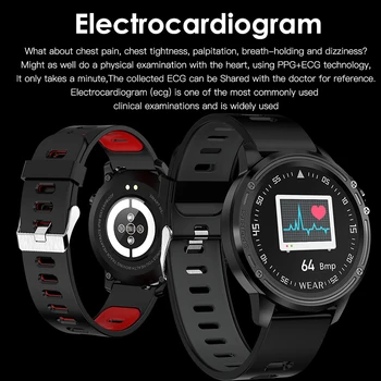Bărbați Sport Ceas Inteligent Bluetooth IP68 Impermeabil Ceas ECG PPG Rata de Inima tensiunea Tracker de Fitness pentru Femei Android IOS