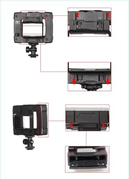 NanGuang CN-16 Video cu LED-uri Lampă de Lumină pentru Bliț Speedlite Camera Video camera Video 6.2 W 710LM cu Dimmer 5400K/ 3200K