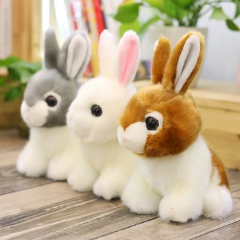 Candice guo jucărie de pluș umplute papusa emulational model animal iepure drăguț bunny iepurele cony copil ziua de nastere cadou de craciun cadou 1 buc