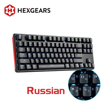 HEXGEARS GK12 Tastatură Mecanică Hot Swap Kailh CUTIE Comutator 87 cheie tastatură de Gaming Anti Ghosting Russian Keyboard PC/Mac/Tur