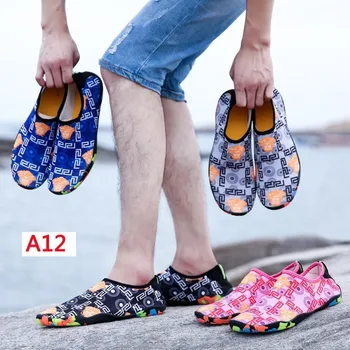 Slip-on Aqua Pantofi Femei Bărbați Piscină în aer liber, Pantofi de Apă Plus Dimensiune Plaja de Încălțăminte Sport Plat Amonte Adidași elastic