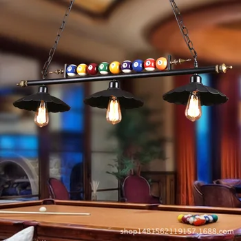 Biliard moderne fier lumina pandantiv de sticlă fier sala de mese cafenea dormitor restaurant agățat de iluminat